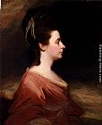 George Romney Canvas Paintings - Portrait Of Harriet Gale, Mrs John Blanshard (1745-1822)